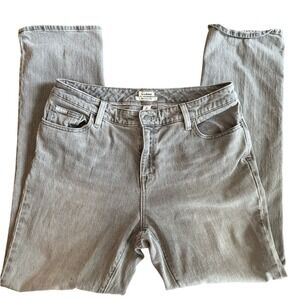 L.L. Bean Favorite Fit Jeans Women's Size 8 Straight Leg Gray